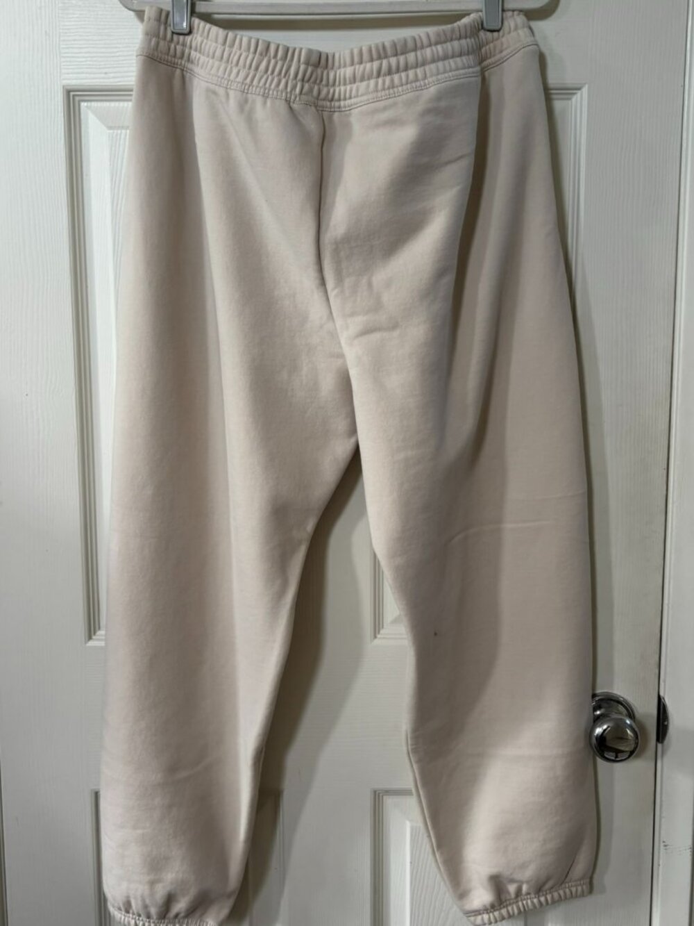 NWT Athleta Cream Easy Fleece Jogger Sweatpants Large - Picture 7 of 14